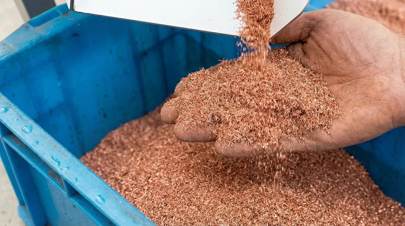 Granulation du cuivre — séparation plastique câbles électriques